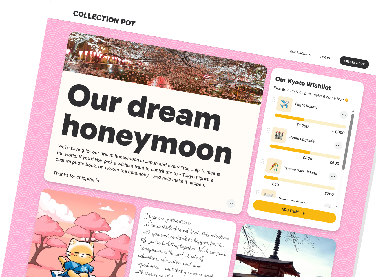 New honeymoon wishlists 